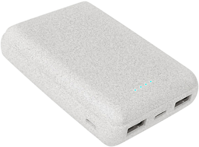 AKASHI<br/>p-bank 10000mah 2 usb+usb-c paille/ble