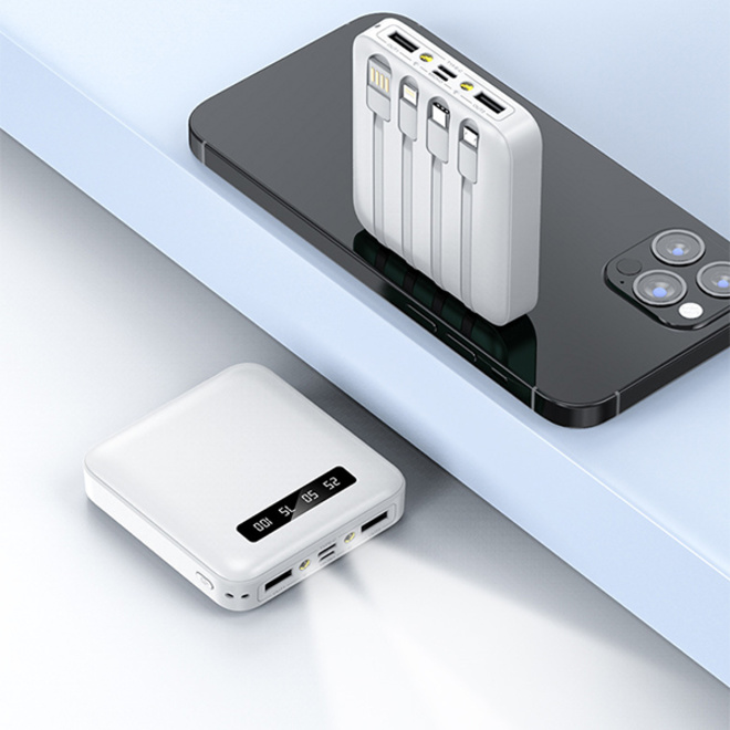 AKASHI<br/>p-bank 10000mah 2 usb+usb-c+lightning bl