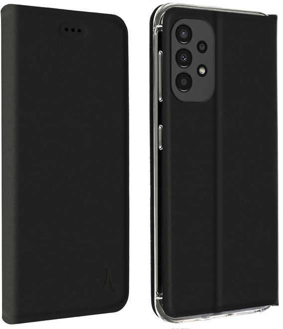 AKASHI<br/>etui folio noir stand cb p/galaxy a13 4g