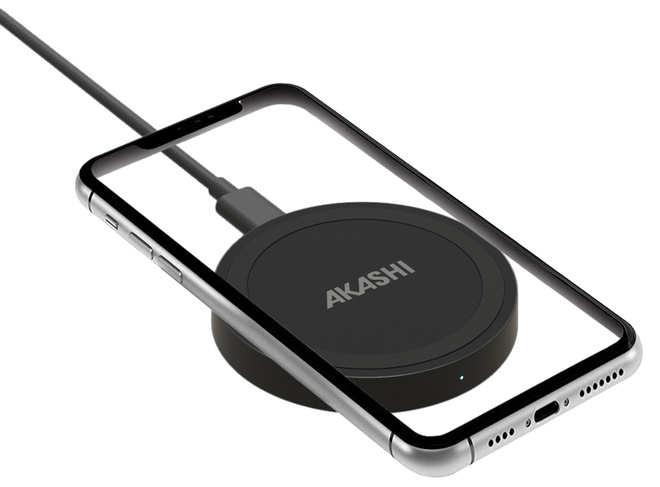 AKASHI chargeur induction univ + magsafe 10w nr