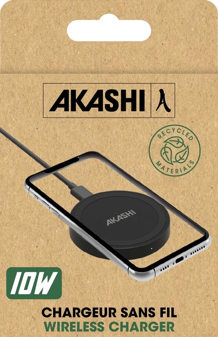 AKASHI<br/>chargeur induction univ + magsafe 10w nr