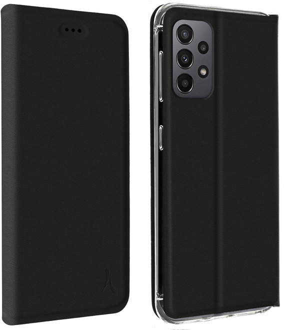 AKASHI<br/>ETUI FOLIO NOIR STAND CB P/GALAXY A23 5G