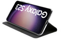 AKASHI<br/>etui folio noir stand cb p/galaxy s23