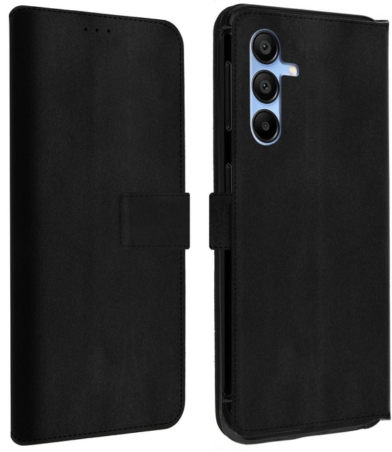 AKASHI<br/>etui folio noir stand cb p/galaxy a15