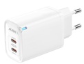 AKASHI<br/>c/sect 45w GaN double usb-c blanc