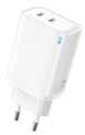 AKASHI<br/>c/sect 45w GaN double usb-c blanc