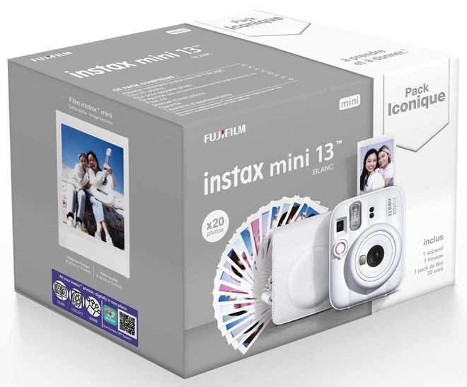 FUJI<br/>INSTAX MINI 13 BLANC PACK ICONIQUE