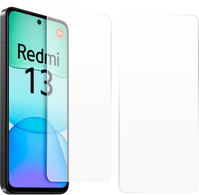 XIAOMI<br/>coque noire + verre trempe redmi 13 4g