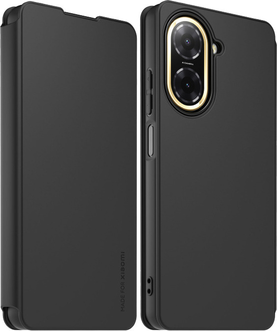 XIAOMI<br/>etui folio noir + dragonne redmi a5