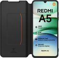 XIAOMI<br/>etui folio noir + dragonne redmi a5