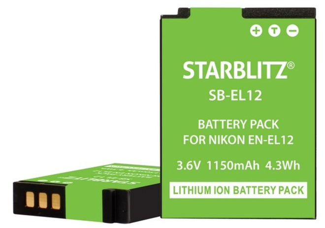 STARBLITZ<br/>BATTERIE COMPATIBLE NIKON EN-EL 12