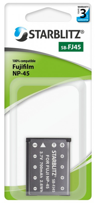 STARBLITZ<br/>BATTERIE COMPATIBLE FUJI NP-45