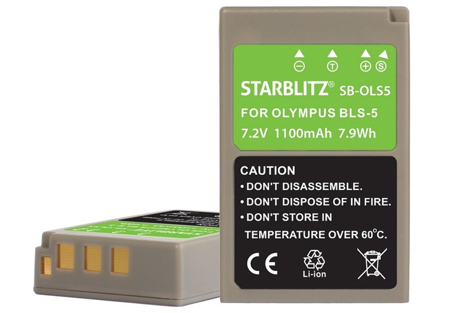 STARBLITZ BATTERIE COMPATIBLE OLYMPUS SB-OLS5