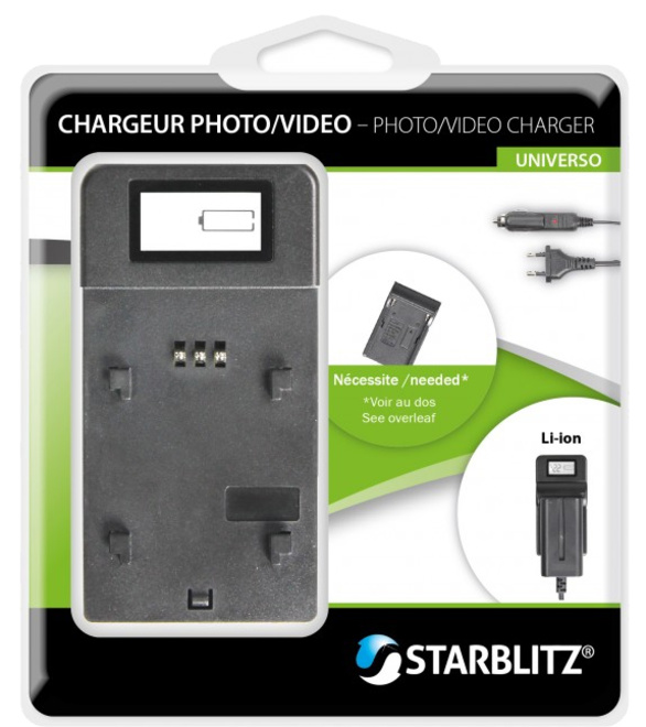 STARBLITZ<br/>CHARGEUR BATTERIE UNIVERSEL UNIVERSO