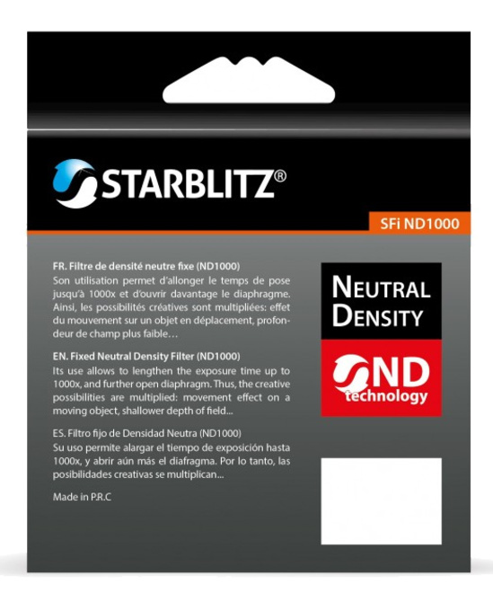 STARBLITZ<br/>FILTRE ND1000 49 MM GRIS NEUTRE