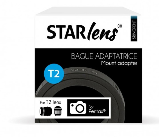 STARLENS<br/>BAGUE ADAPTATION PENTAX K POUR T2