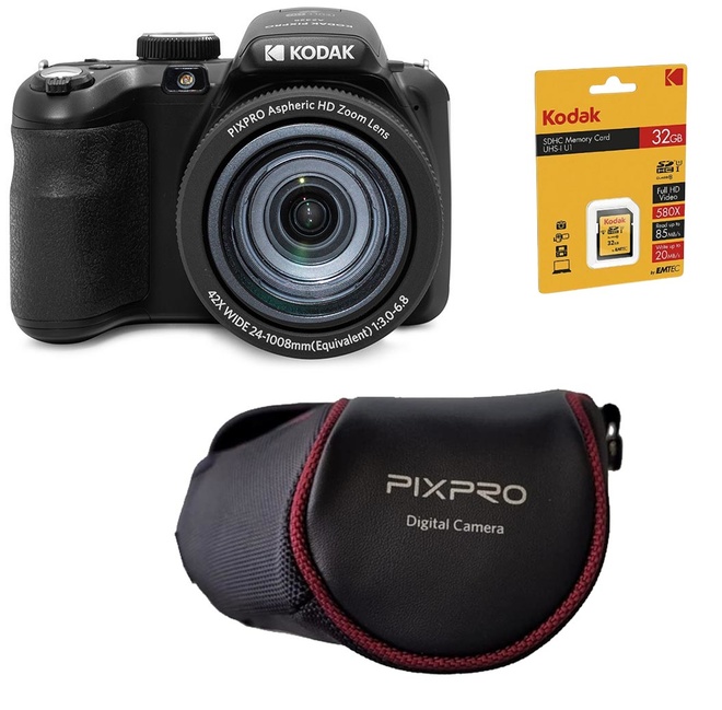 KODAK<br/>AZ425BK + SD 32GB + ETUI + 2e BATTERIE