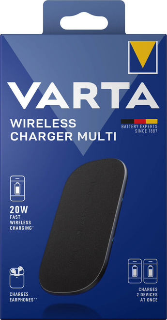 VARTA<br/>chargeur.multi.induction.ssfil.2x10w