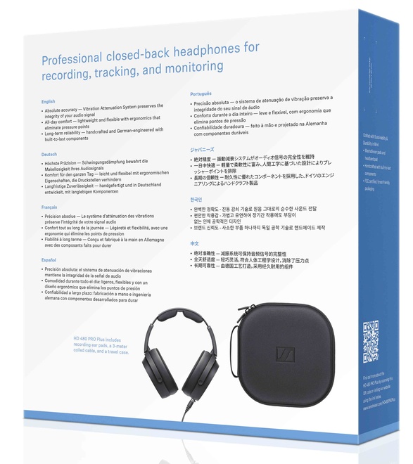 SENNHEISER PHOTO<br/>CASQUE HD 480 PRO PLUS