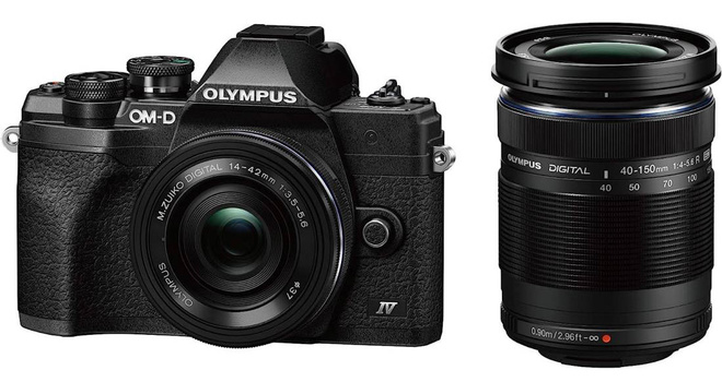 OM SYSTEM<br/>OM-D E-M 10 MK 4 + 14-42 + 40-150 NOIR