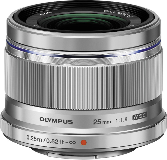 OLYMPUS<br/>25/1.8 M.ZUIKO MICRO 4/3 ARGENT