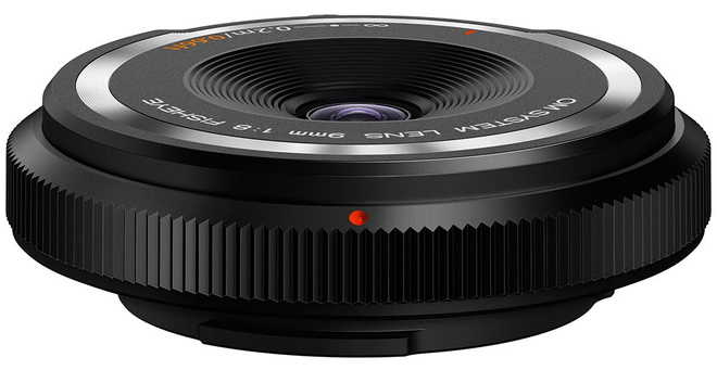 OM SYSTEM<br/>9/8 ULTRA PANCAKE FISHEYE NOIR OM