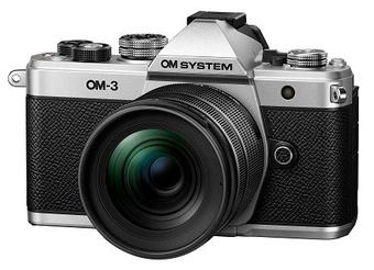 OM SYSTEM<br/>OM-3 SILVER + ZUIKO 12-45 F4 PRO KIT