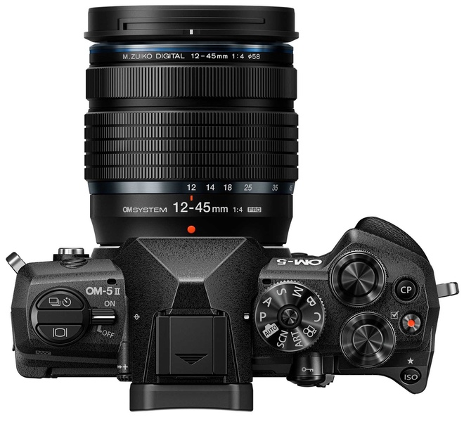 OM SYSTEM<br/>OM-5 MARK II + 12-45/4 PRO KIT NOIR