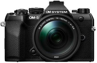 OM SYSTEM<br/>OM-5 MARK II + 14-150 II KIT NOIR