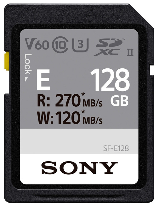 SONY<br/>SDXC UHS-II ENTRY SERIE CL10 U3 R2 128GO