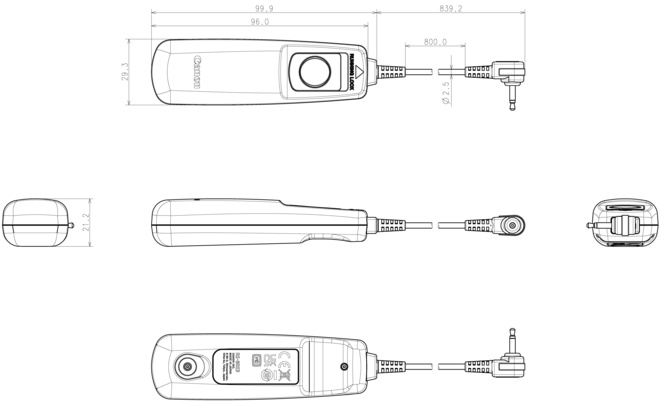 CANON<br/>TELECOMMANDE RS-80E3
