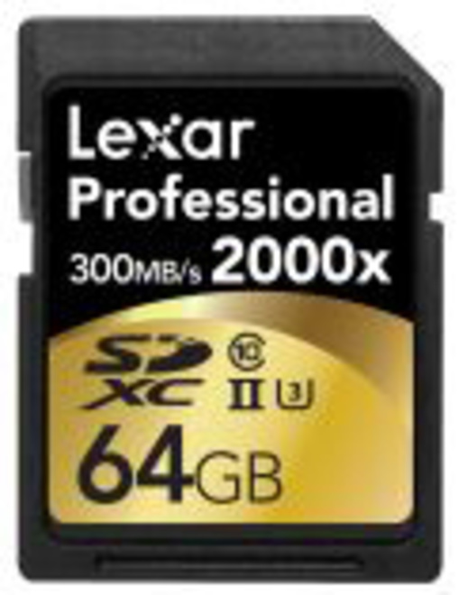 LEXAR SDXC 64GB 2000X PRO USH-II U3 CL10 - V2