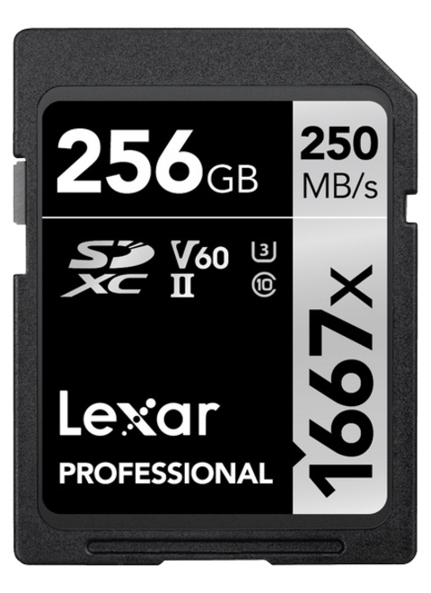 LEXAR SDXC 256GB 1667X PRO USH-II U3 CL10