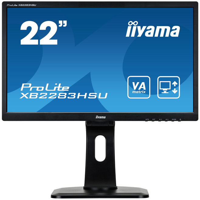 IIYAMA<br/>22.va led fhd/dvi/dis.hub.usb.