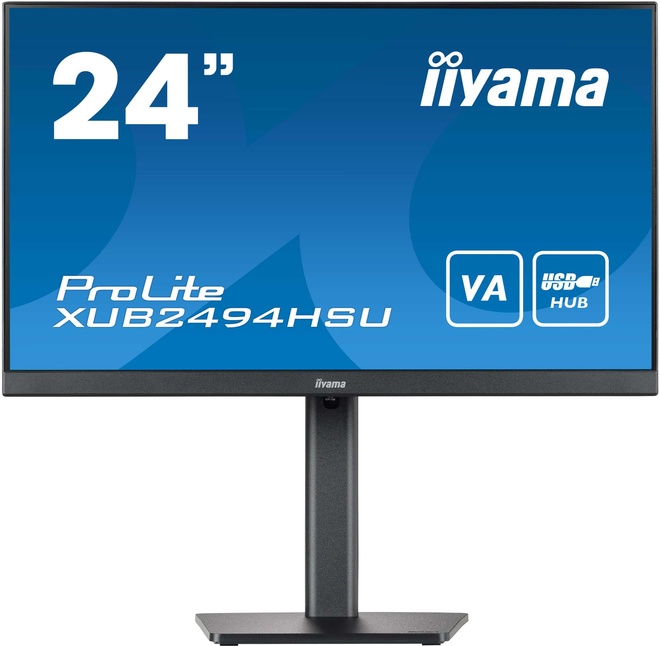 IIYAMA<br/>24.va.1920x1080.hub.usb.regl haut.