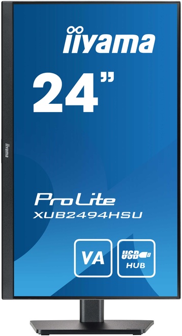 IIYAMA<br/>24.va.1920x1080.hub.usb.regl haut.