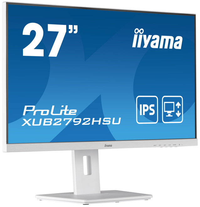 IIYAMA<br/>27.ips.regl hauteur.hub usb.blanc.