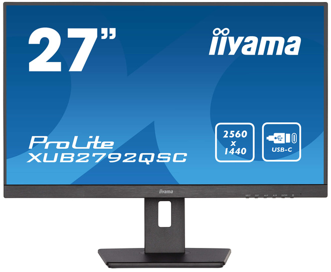IIYAMA 27.2560x1440.hdmi.usb-c.regl haut.