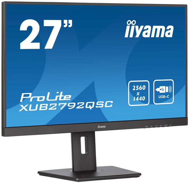 IIYAMA<br/>27.2560x1440.hdmi.usb-c.regl haut.