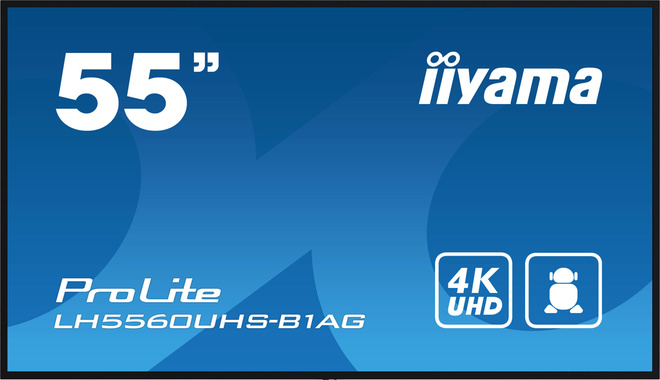 IIYAMA<br/>55p.4k.uhd.24/7.support mur.paysag/portr