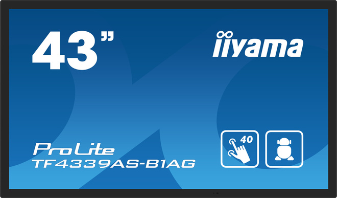 IIYAMA<br/>43.tactile 4K UHD.dalle va.antireflet.