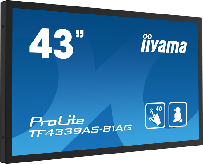 IIYAMA<br/>43.tactile 4K UHD.dalle va.antireflet.