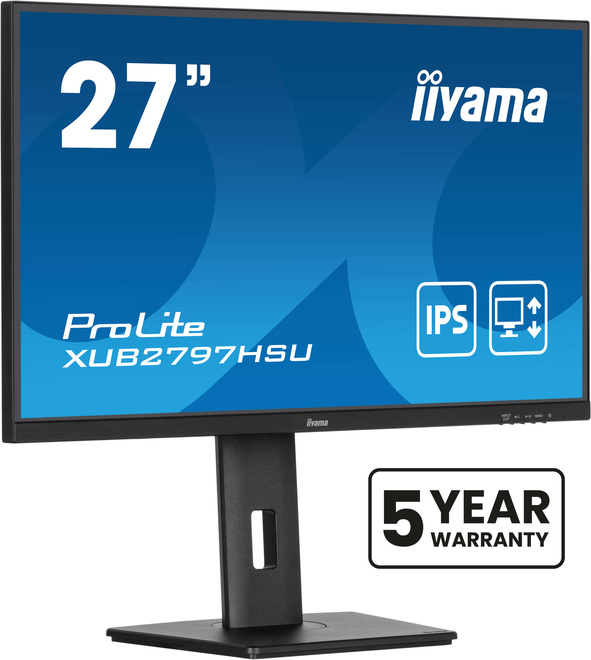 IIYAMA<br/>27.ips.1920x1080.100hz.regl haut dp.