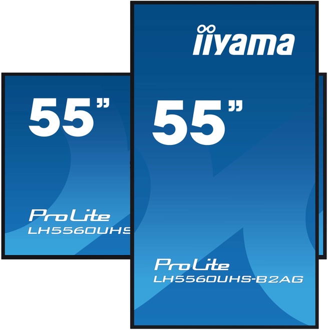 IIYAMA<br/>55p.4k.uhd 24/7paysage/portrait.