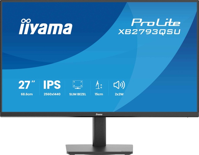 IIYAMA<br/>27.ips 2560x1440.75hz reg haut.