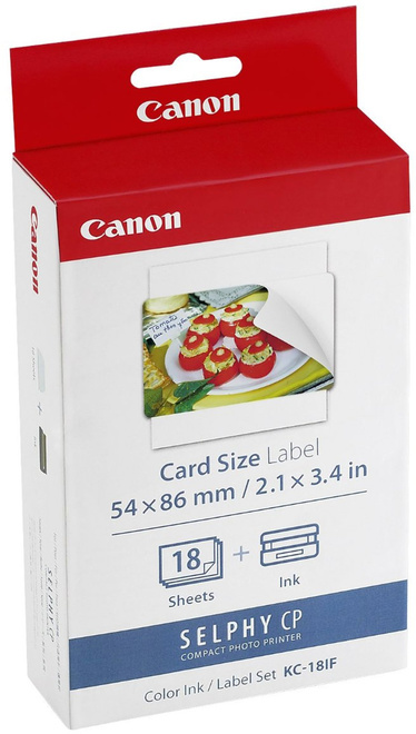 CANON<br/>kit etiquettes kc-18if p/ imp selphy.