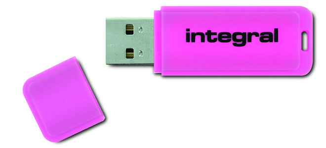 INTEGRAL<br/>cle usb fluo rose 32go.