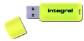 INTEGRAL<br/>cle usb 2.0 64 Go jaune.