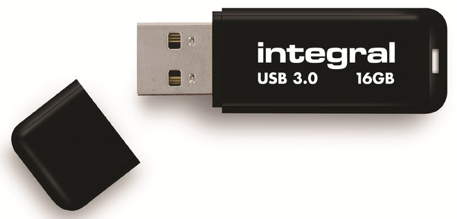 INTEGRAL<br/>cle usb 3.0.neon.noir.16go.