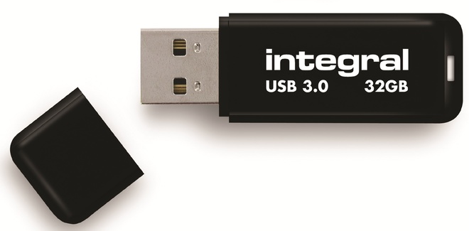 INTEGRAL<br/>cle usb 3.0.neon.noir.32go.